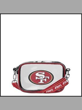 Clear Crossbody Bag Stadium Approved NFL Team Logo Stripe